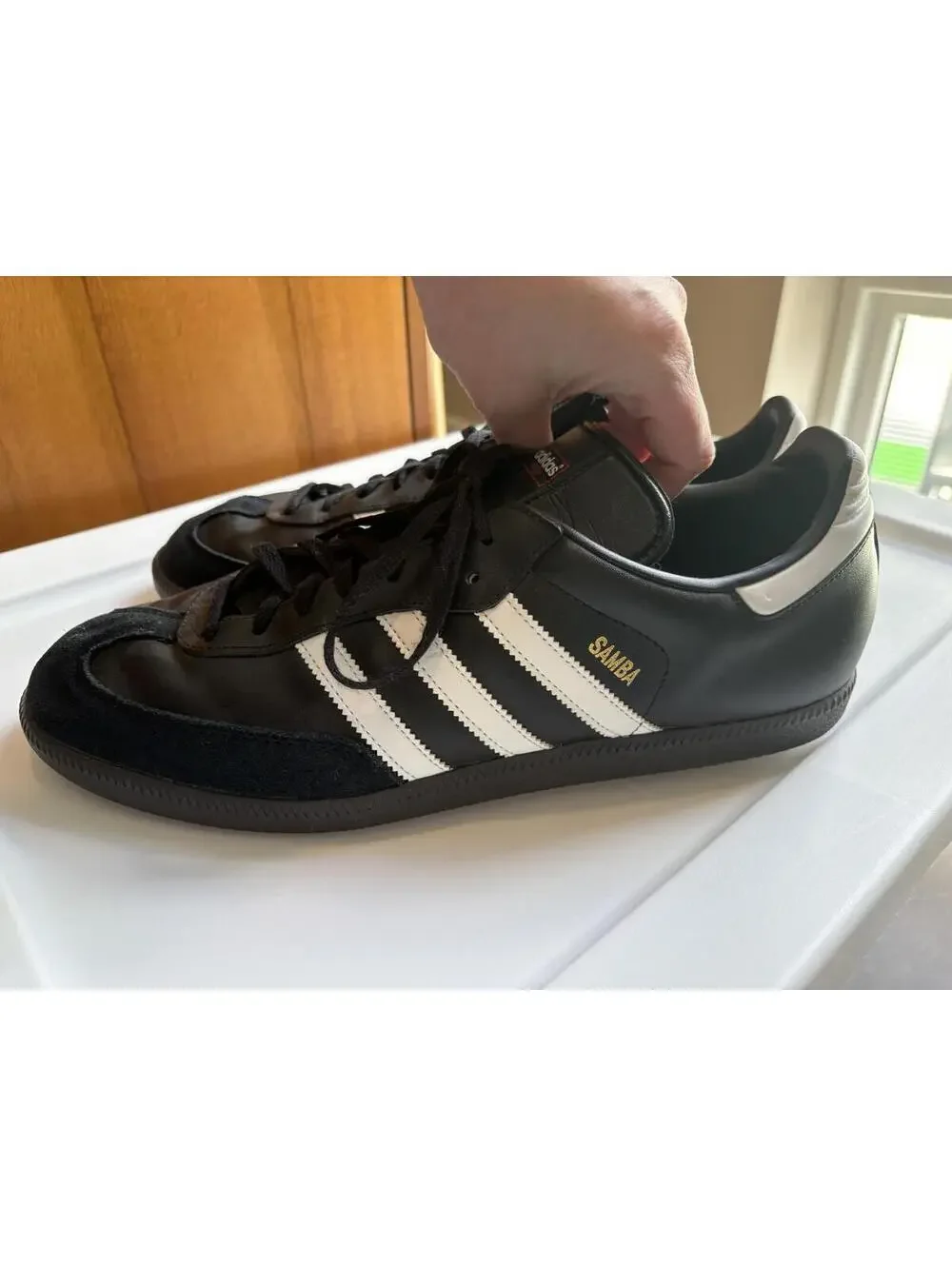 Adidas Black Suede Sambas Men’s NWOB 13.5